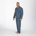 bb&b Sleep Multi Check Navy Men's PJ Set