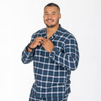 bb&b Sleep Multi Check Navy Men's PJ Set