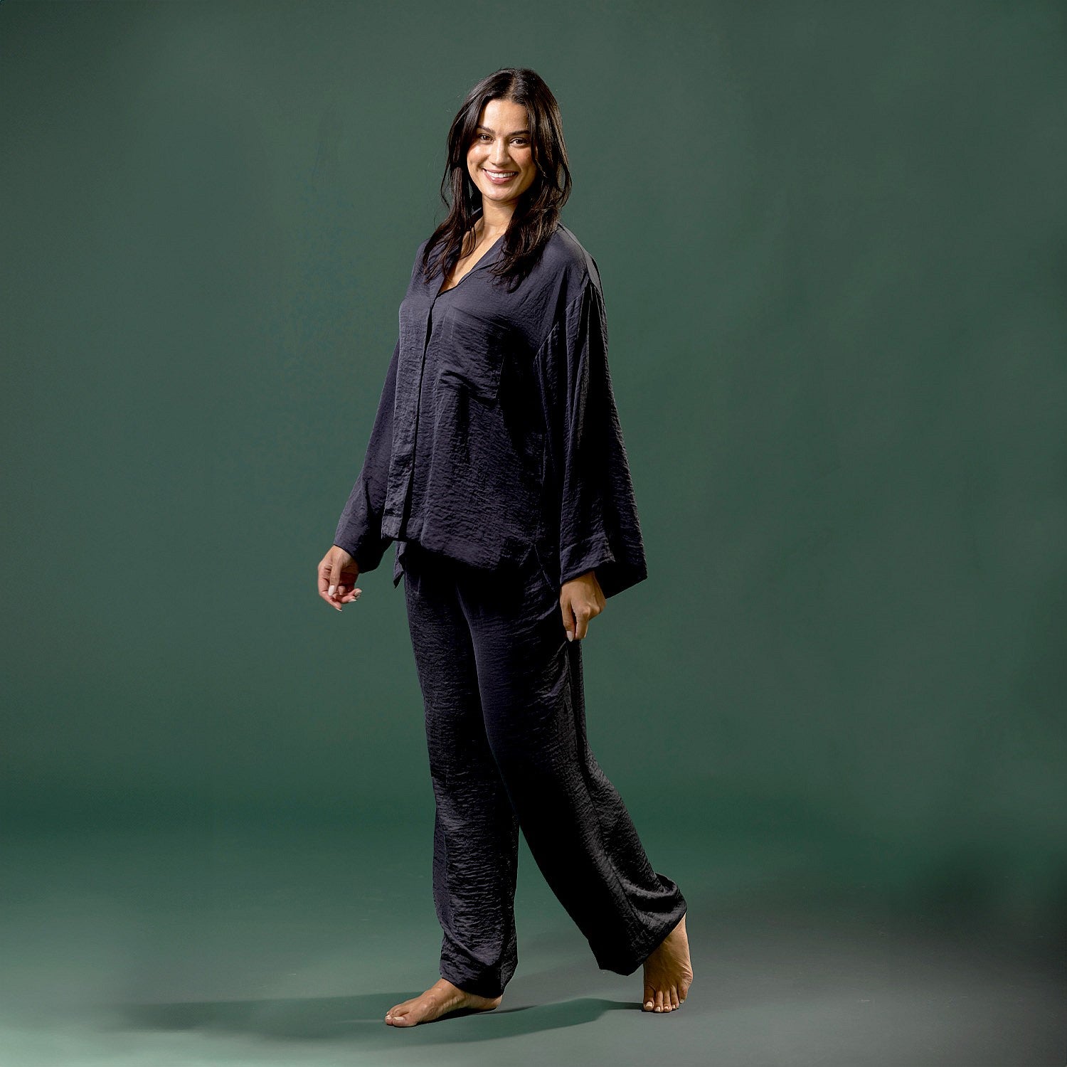 bb&b Sleep Hammered Satin Pj Set