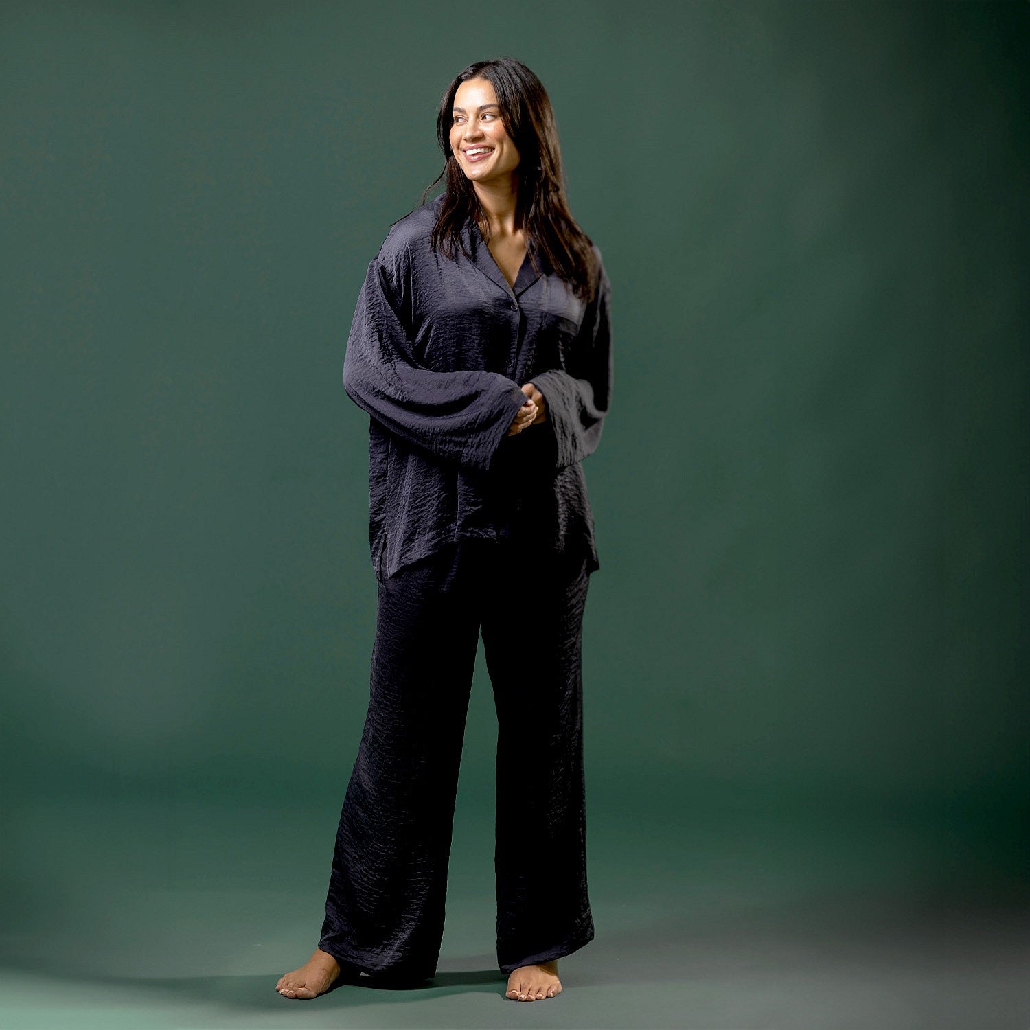 bb&b Sleep Hammered Satin Pj Set