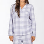 bb&b Sleep Lilac Check Out Flannelette PJ Set
