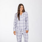 bb&b Sleep Lilac Check Out Flannelette PJ Set