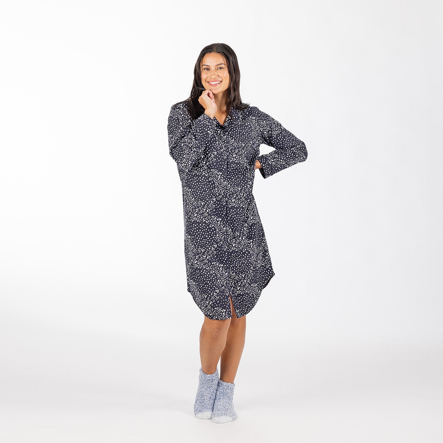 bb&b Sleep Floral Flannelette Nightie