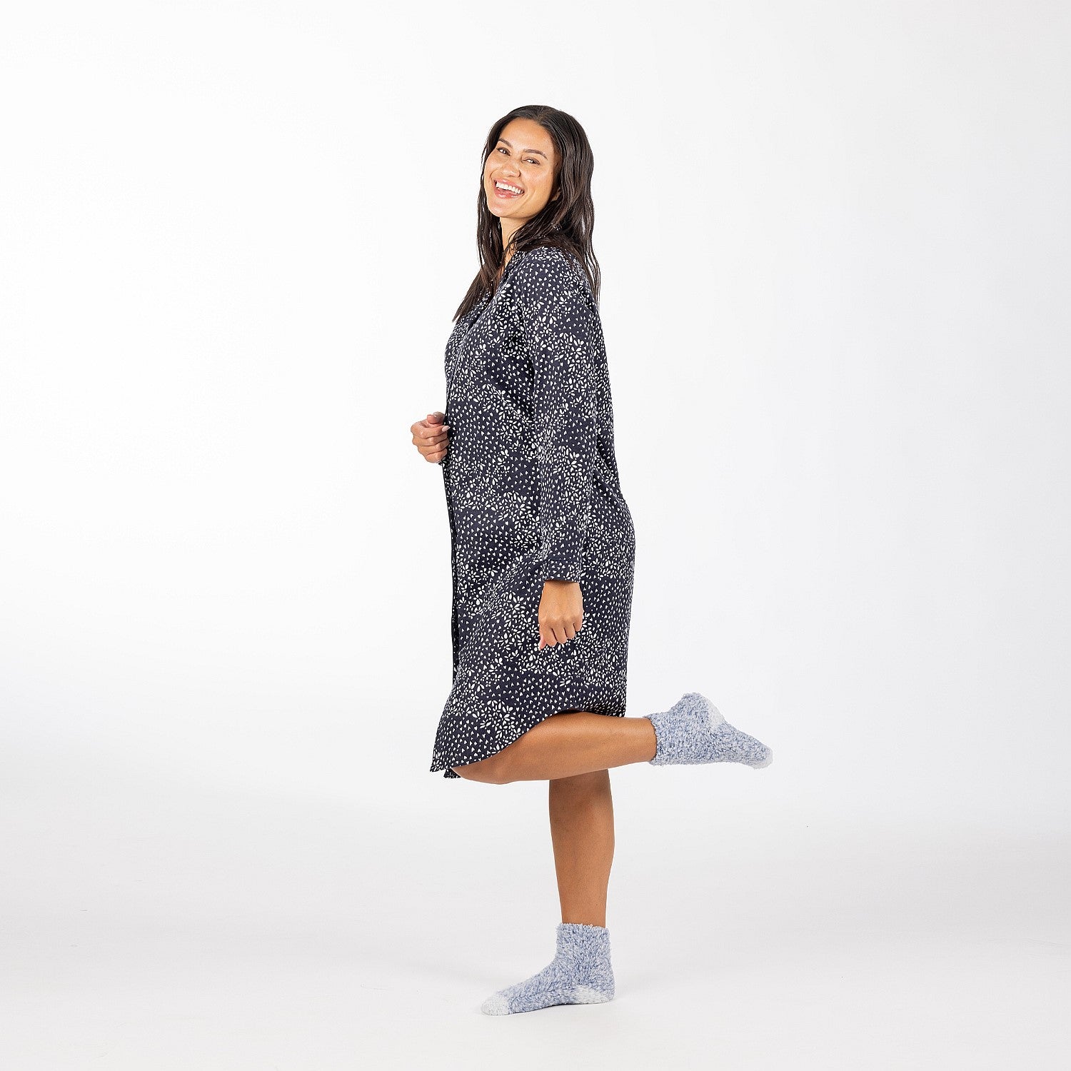 bb&b Sleep Floral Flannelette Nightie