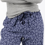 bb&b Sleep Floral Print Flannelette Uncuffed Pants