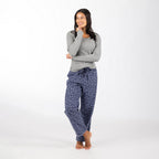 bb&b Sleep Floral Print Flannelette Uncuffed Pants