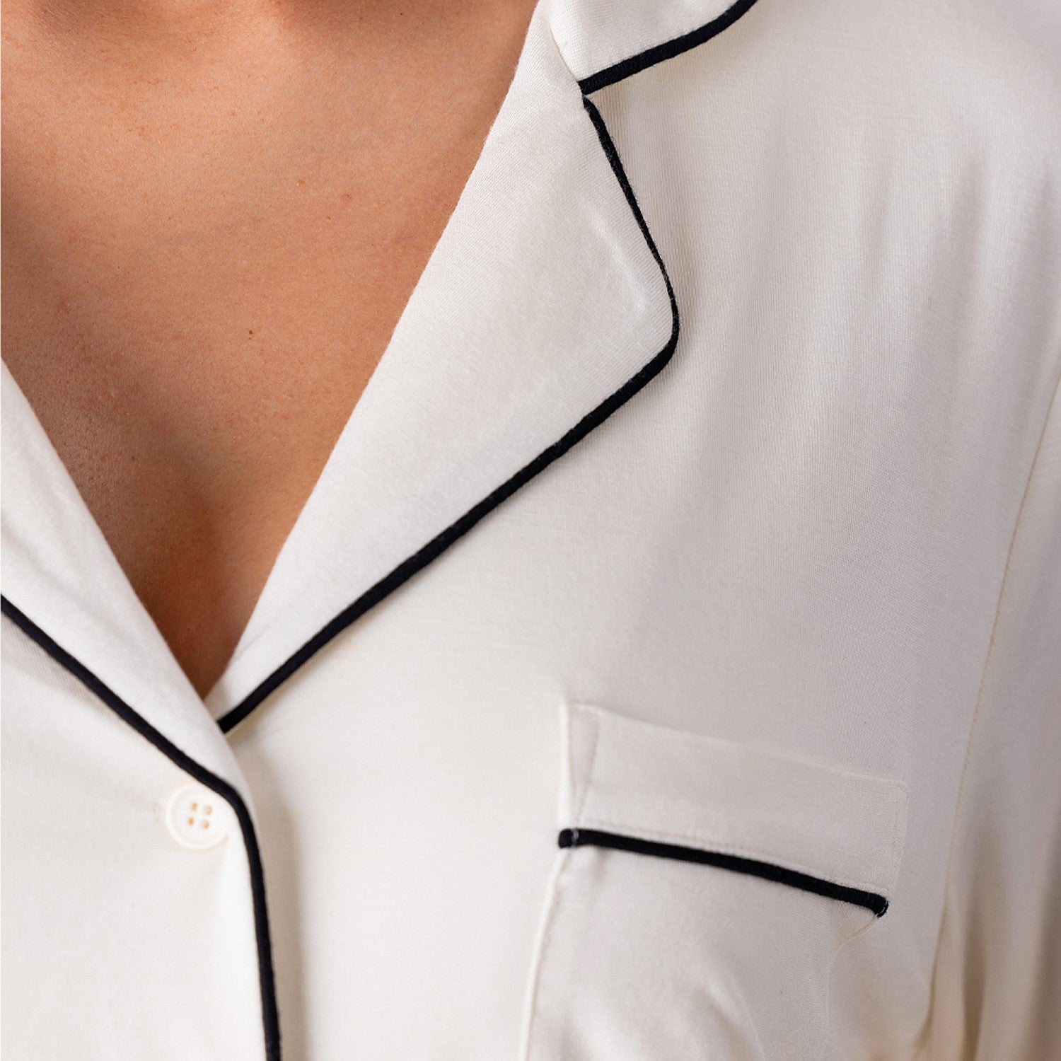 bb&b Sleep Shirt & Long Pant Set With Trim