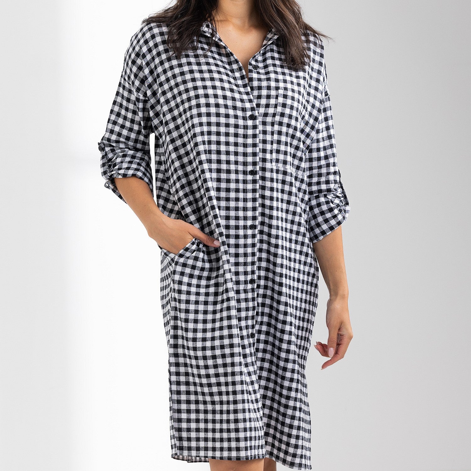Ecoanthology Linen Blend Longline Shirt