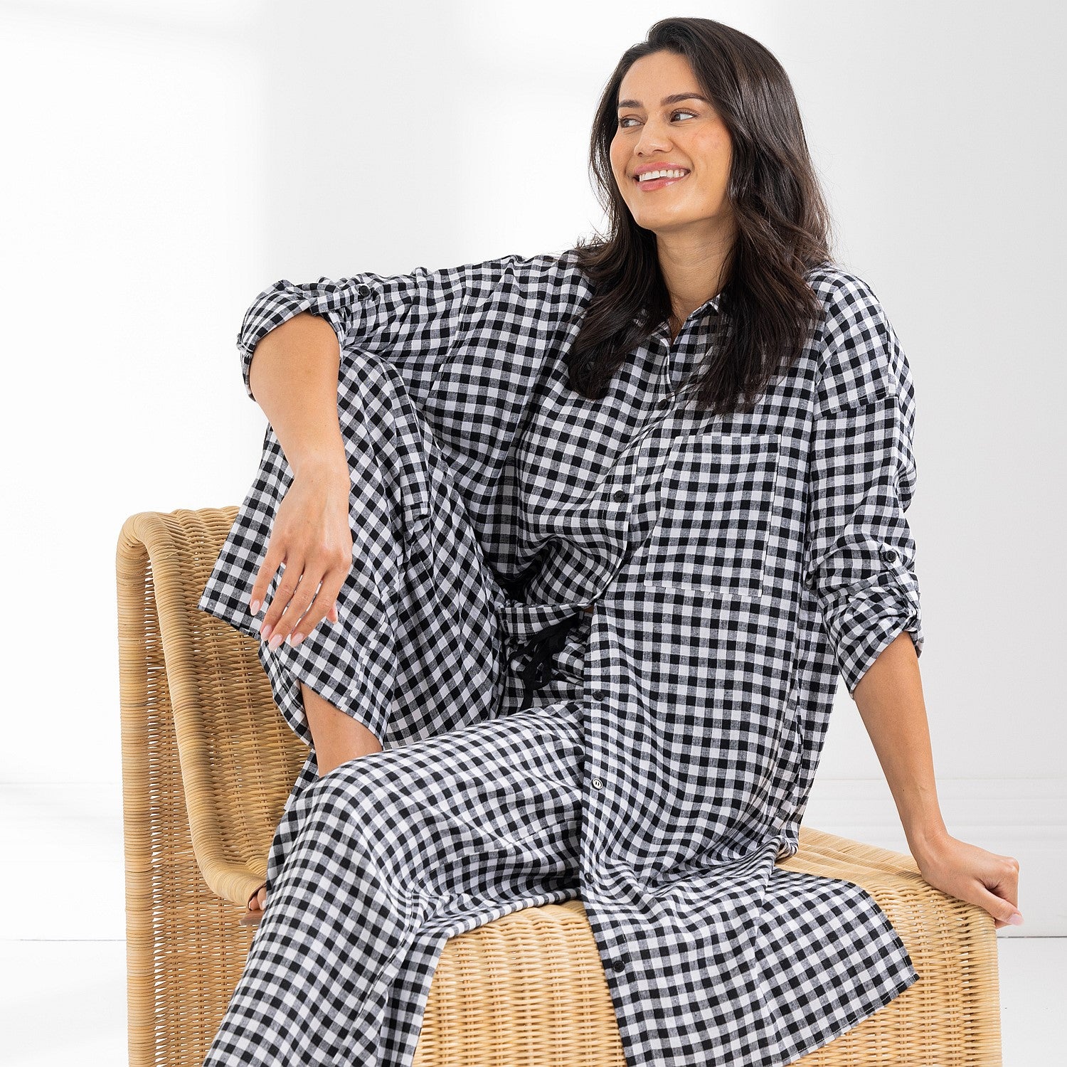 Ecoanthology Linen Blend Longline Shirt
