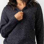Simple & Sunday Zip Rib Knit