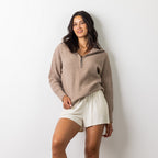 Simple & Sunday Zip Rib Knit