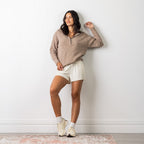Simple & Sunday Zip Rib Knit