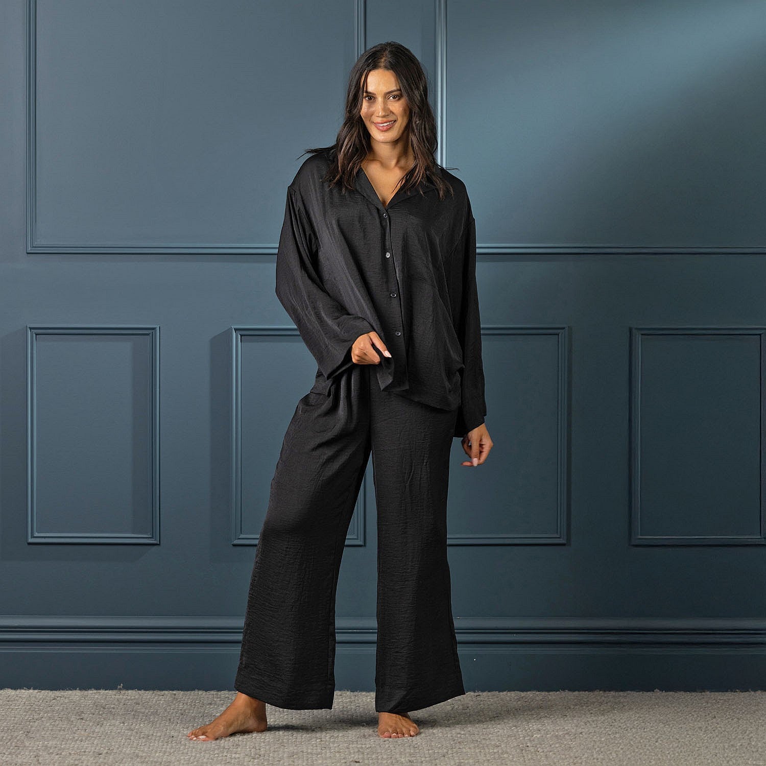 bb&b Sleep Hammered Satin Pj Set