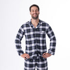 bb&b Sleep Men's Grey Check Flannelette PJ Set