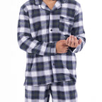 bb&b Sleep Men's Grey Check Flannelette PJ Set