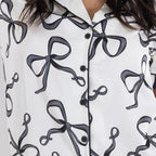 bb&b Sleep Bows Printed Satin PJ Set