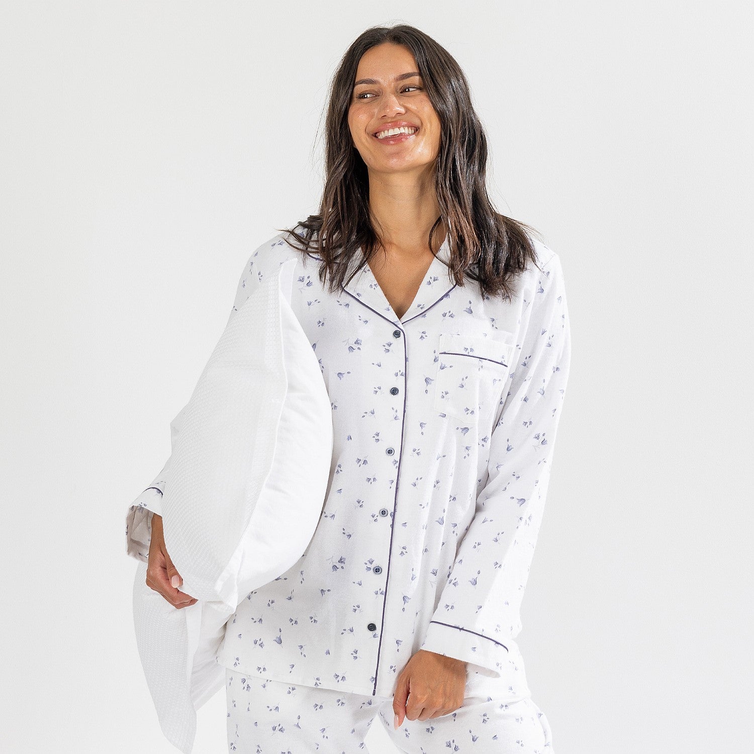Gracious Living Floral Flannelette Pj Set