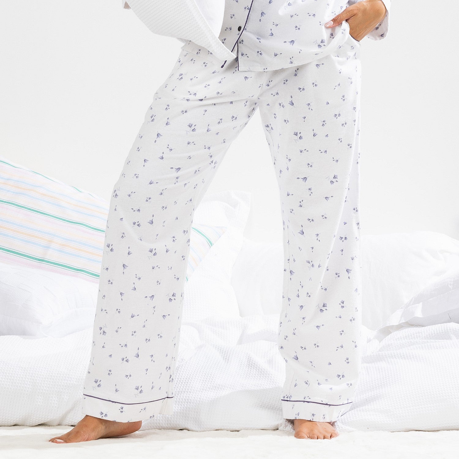 Gracious Living Floral Flannelette Pj Set