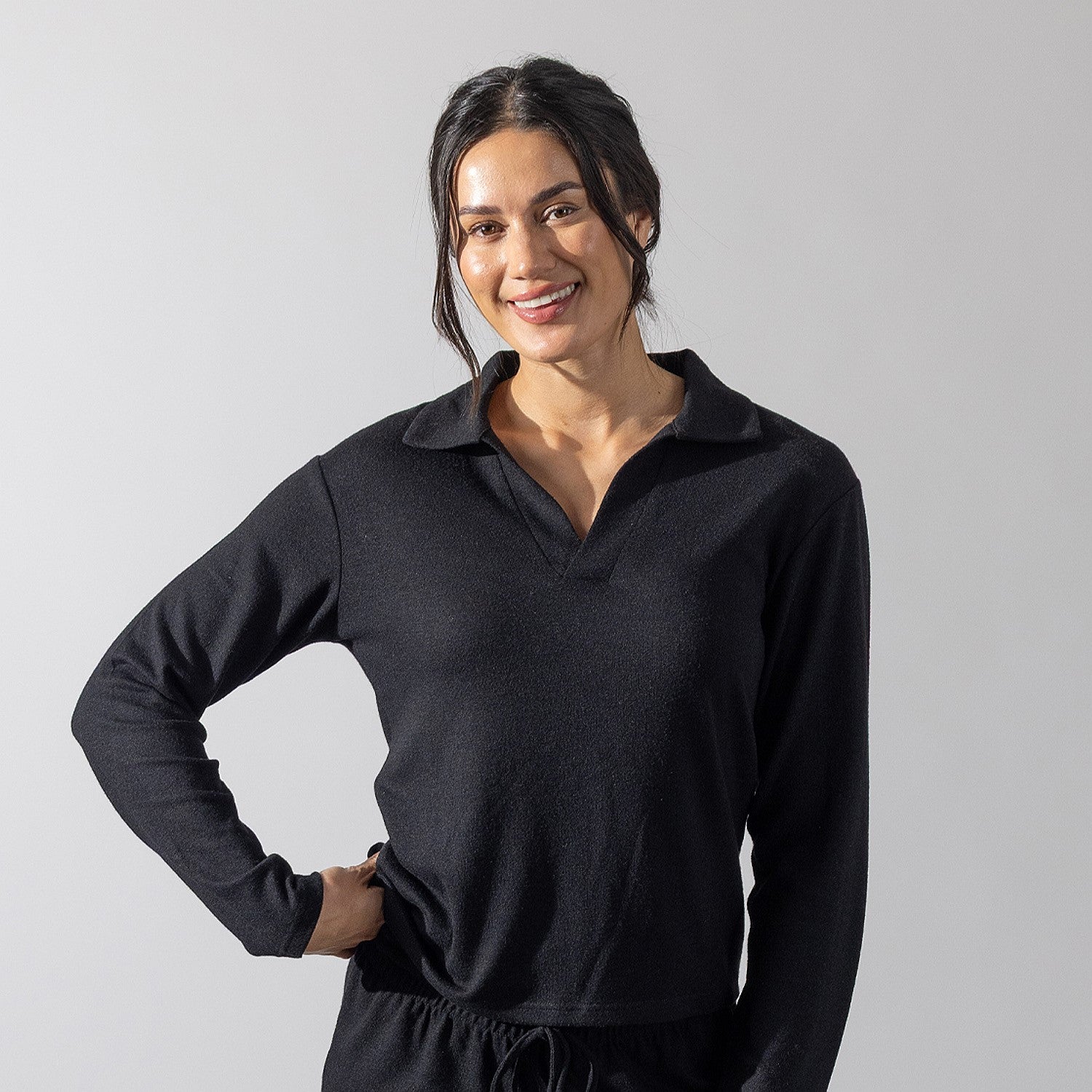 Simple & Sunday Supersoft Collared Top