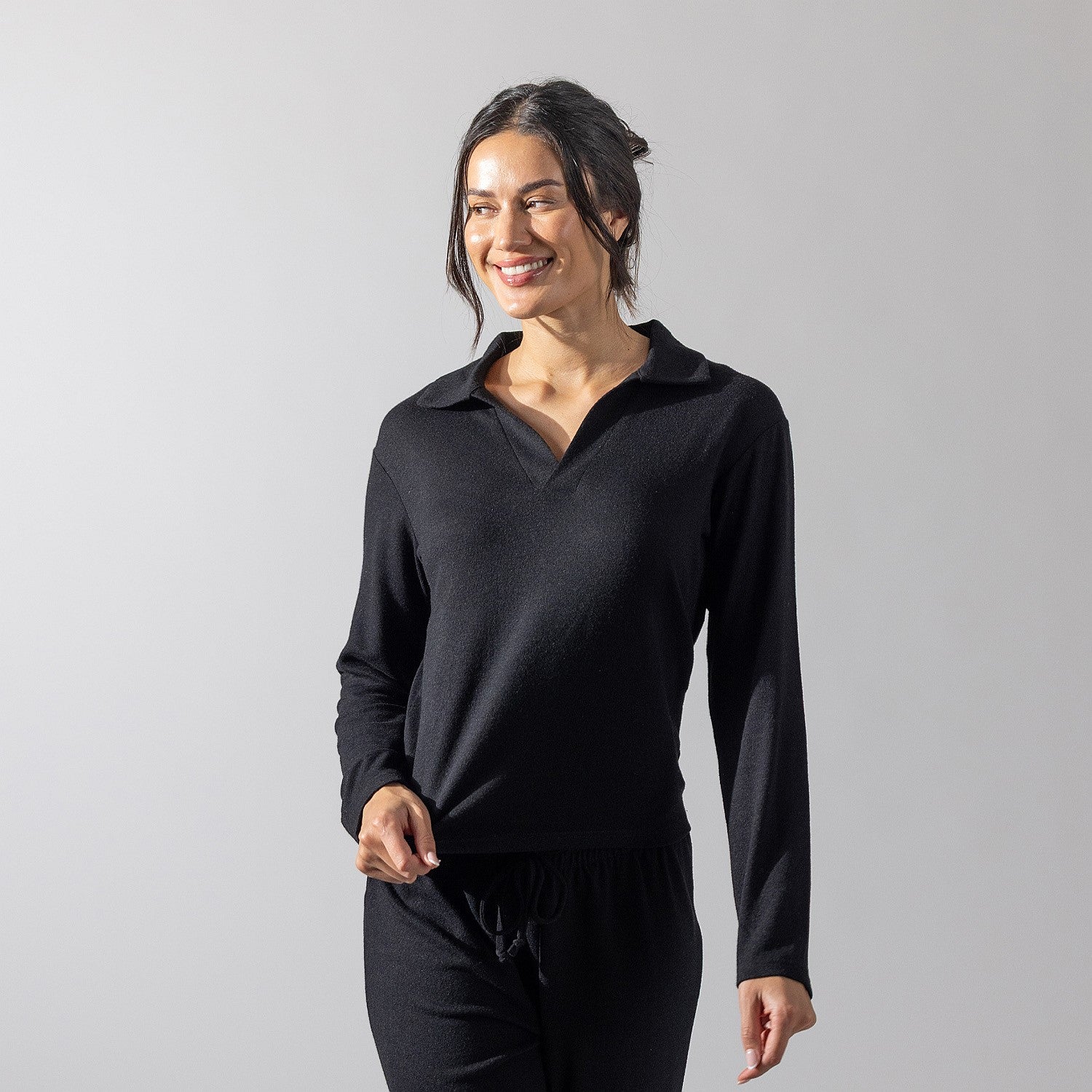 Simple & Sunday Supersoft Collared Top