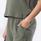 Cove Cotton Wide Leg Pants