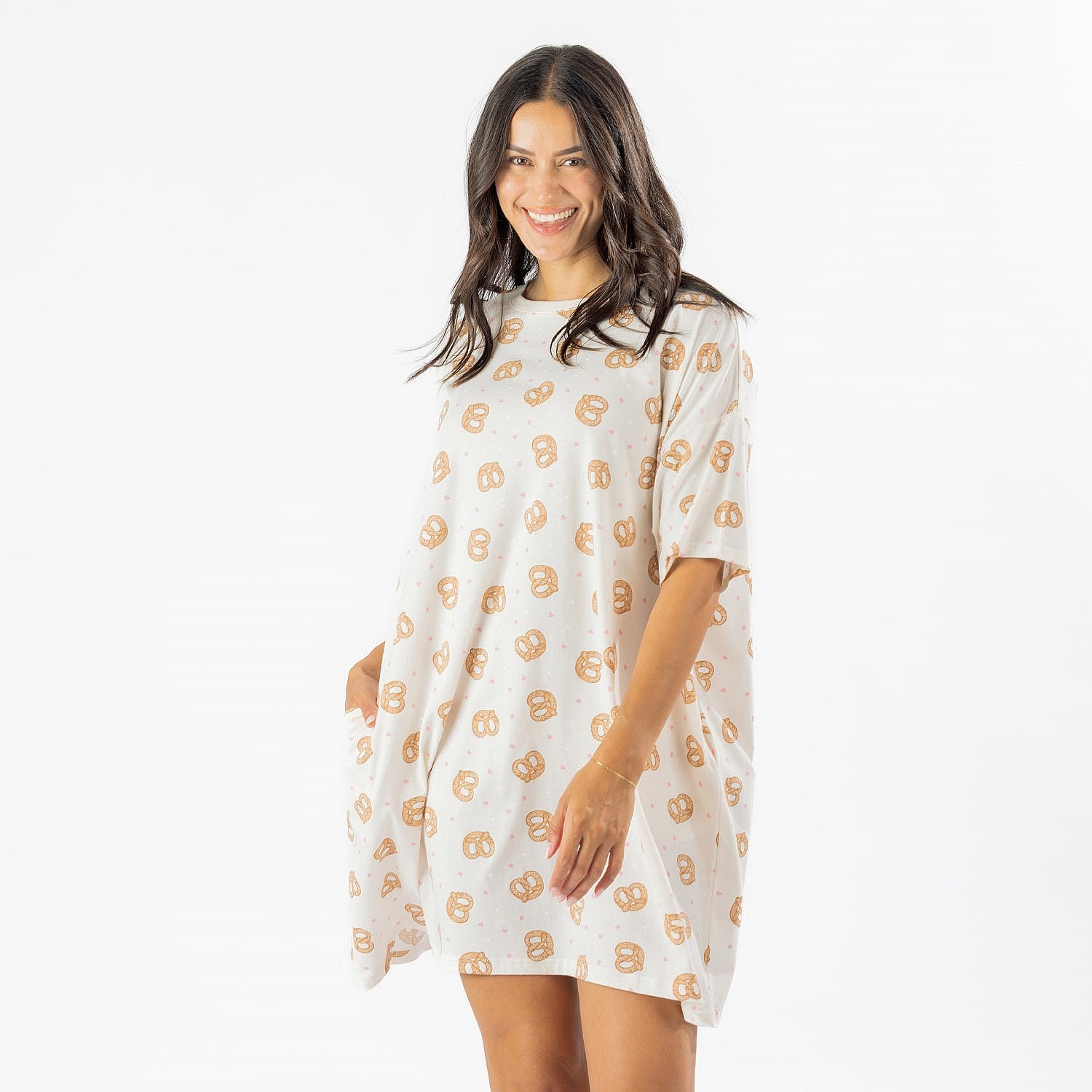 bb&b Sleep Pretzel Sleep Tee with Pockets