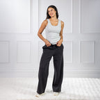 Simple & Sunday Lounge Scoop Rib Tank Top
