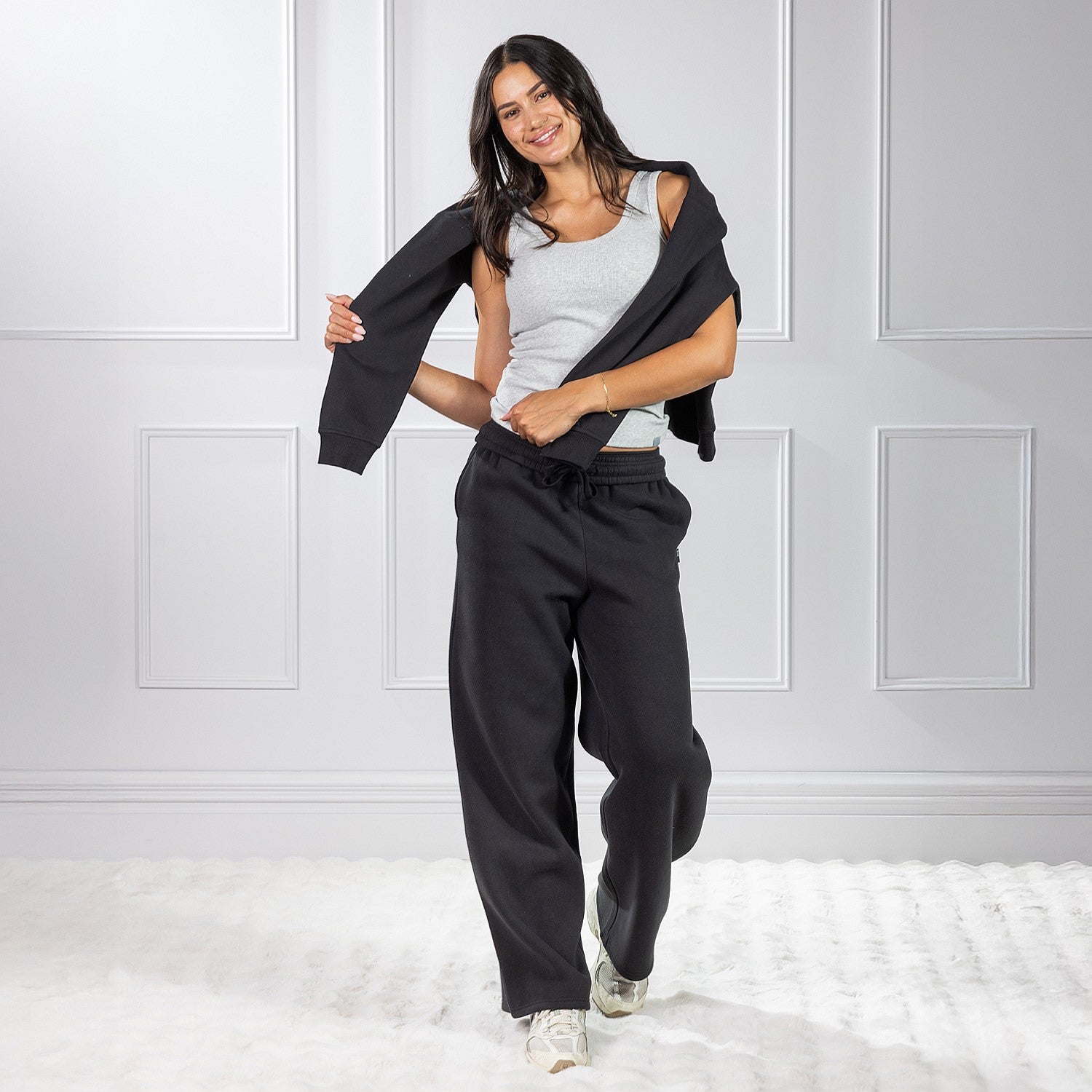 Simple & Sunday Lounge Scoop Rib Tank Top