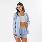 Marlo Cotton Stripe Short Pj Set
