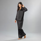 Eden Piped Satin Pyjama Set