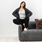 Simple & Sunday Lounge Rib Wide Leg Pants