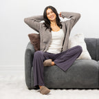 Simple & Sunday Lounge Rib Wide Leg Pants