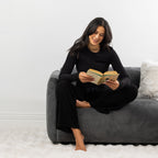 Simple & Sunday Lounge Rib Long Sleeve Top