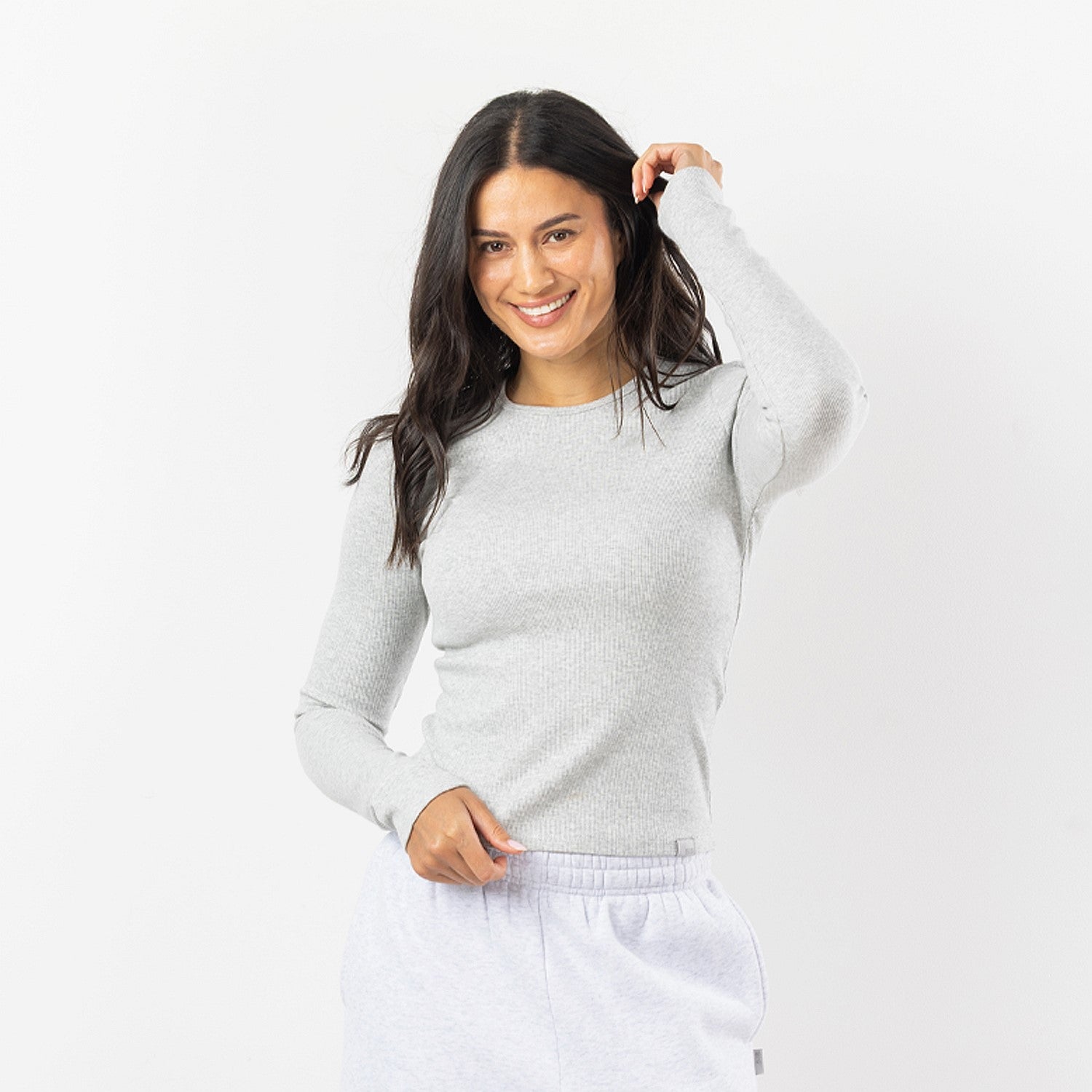 Simple & Sunday Lounge Rib Long Sleeve Top