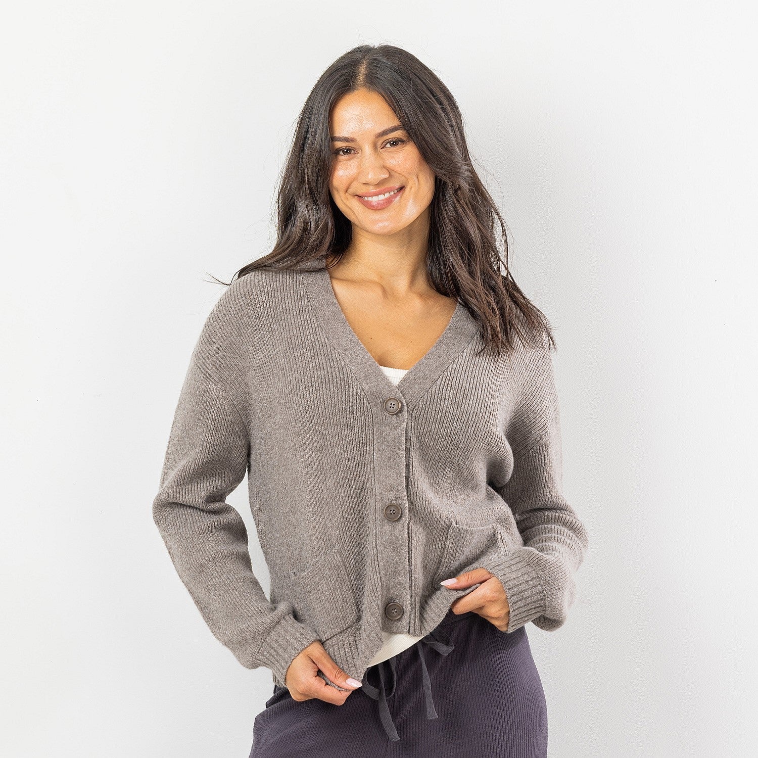 Simple & Sunday Lounge Button Pocket Cardi
