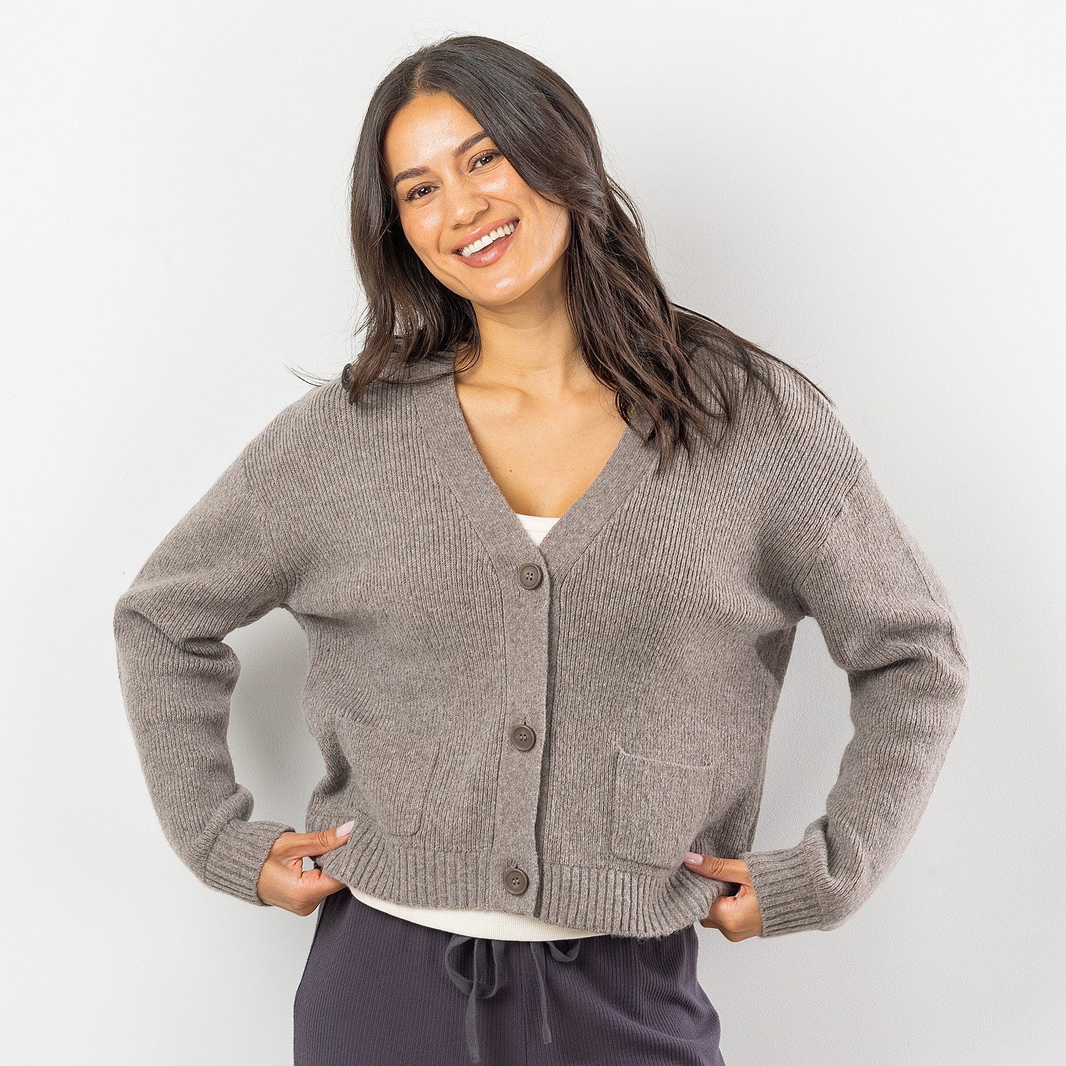 Simple & Sunday Lounge Button Pocket Cardi