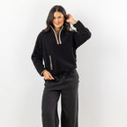 Simple & Sunday Lounge Sherpa 1/4 Zip Pullover