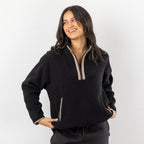 Simple & Sunday Lounge Sherpa 1/4 Zip Pullover