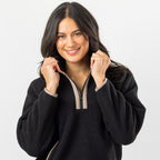 Simple & Sunday Lounge Sherpa 1/4 Zip Pullover