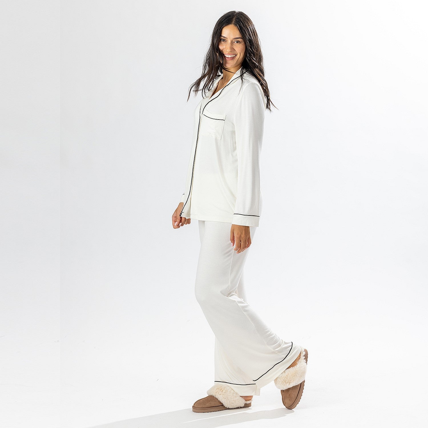 bb&b Sleep Knit Piped PJ Set