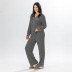 bb&b Sleep Stripe Knit Piped PJ Set