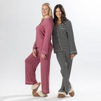 bb&b Sleep Stripe Knit Piped PJ Set