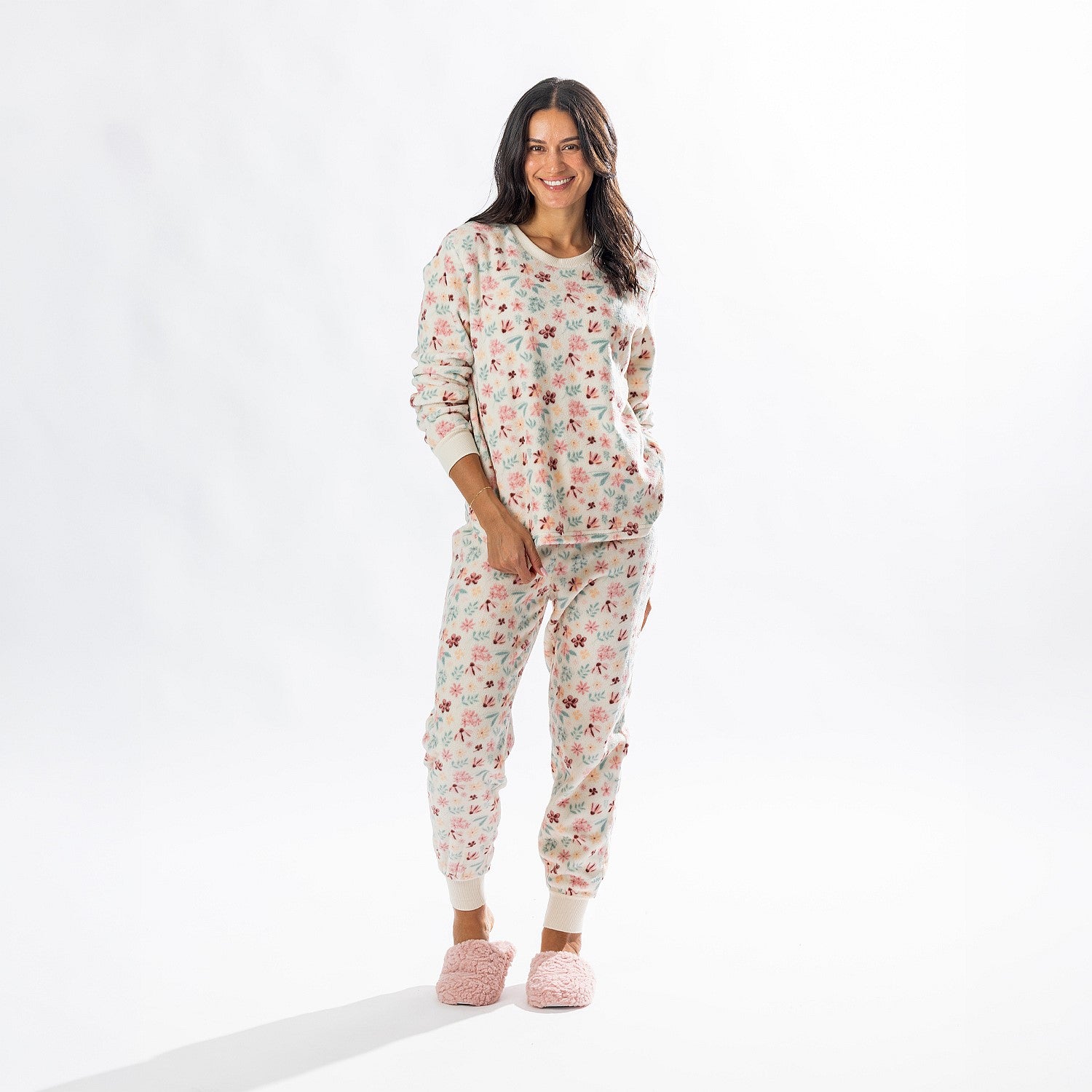 bb&b Sleep Floral Fleece Twosie Set