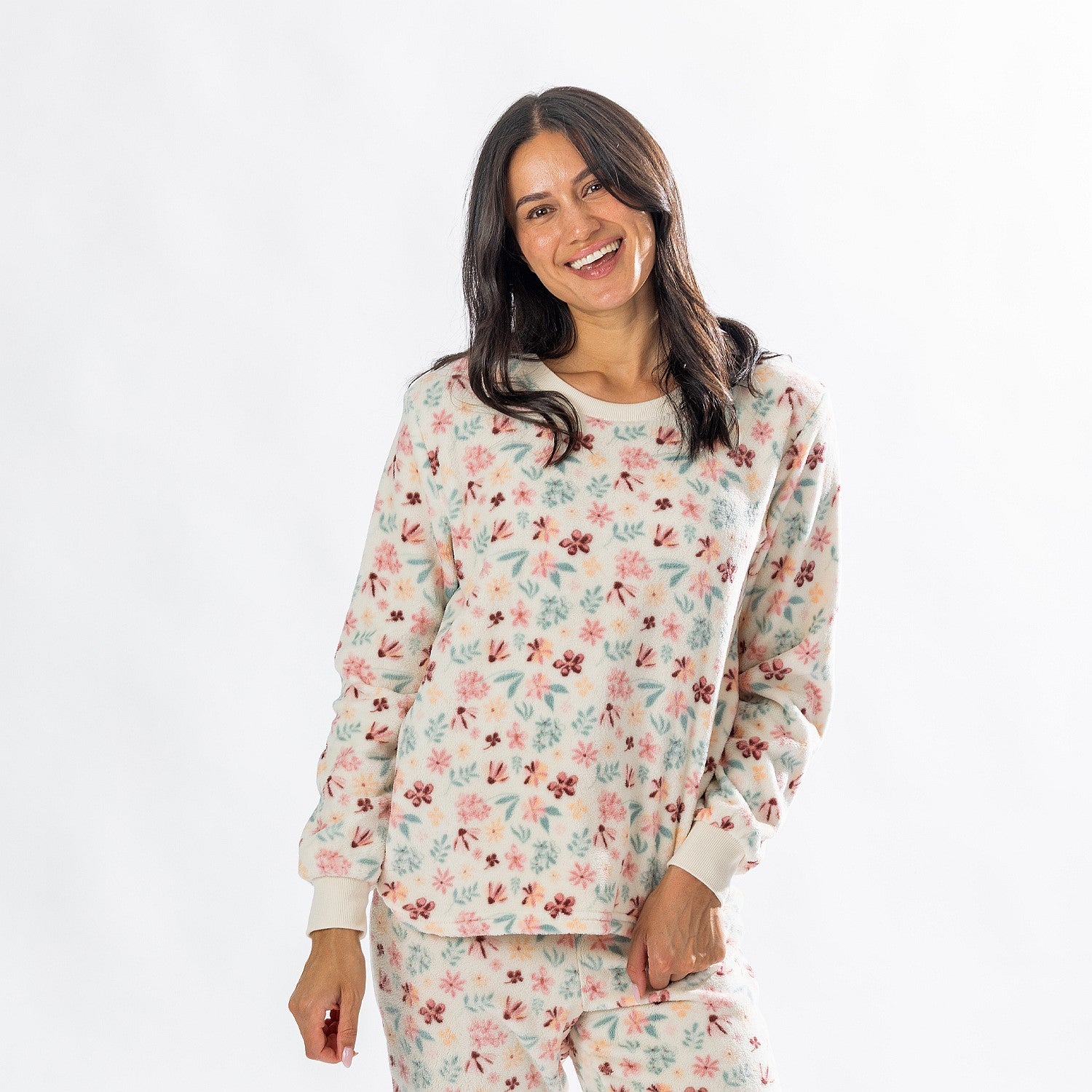 bb&b Sleep Floral Fleece Twosie Set