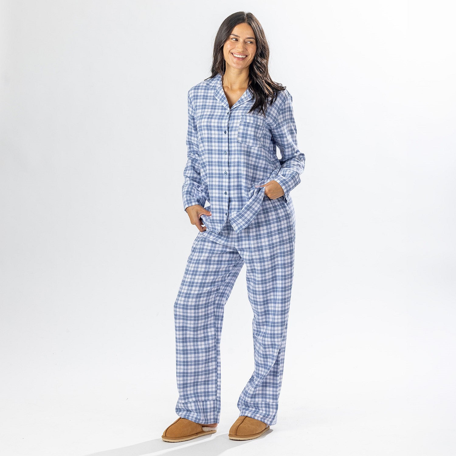 Marlo Check Flannelette Pj Set