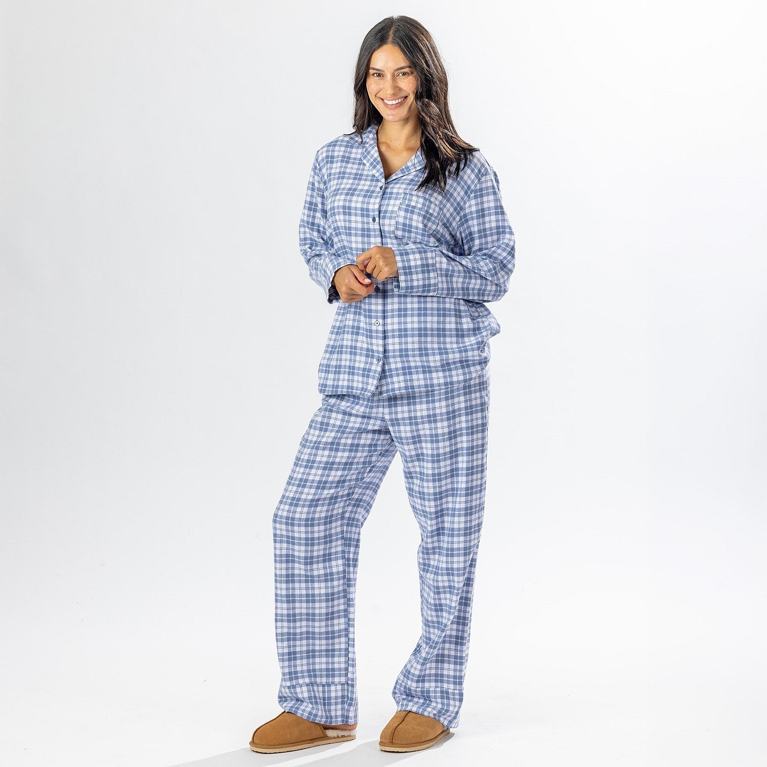 Marlo Check Flannelette Pj Set