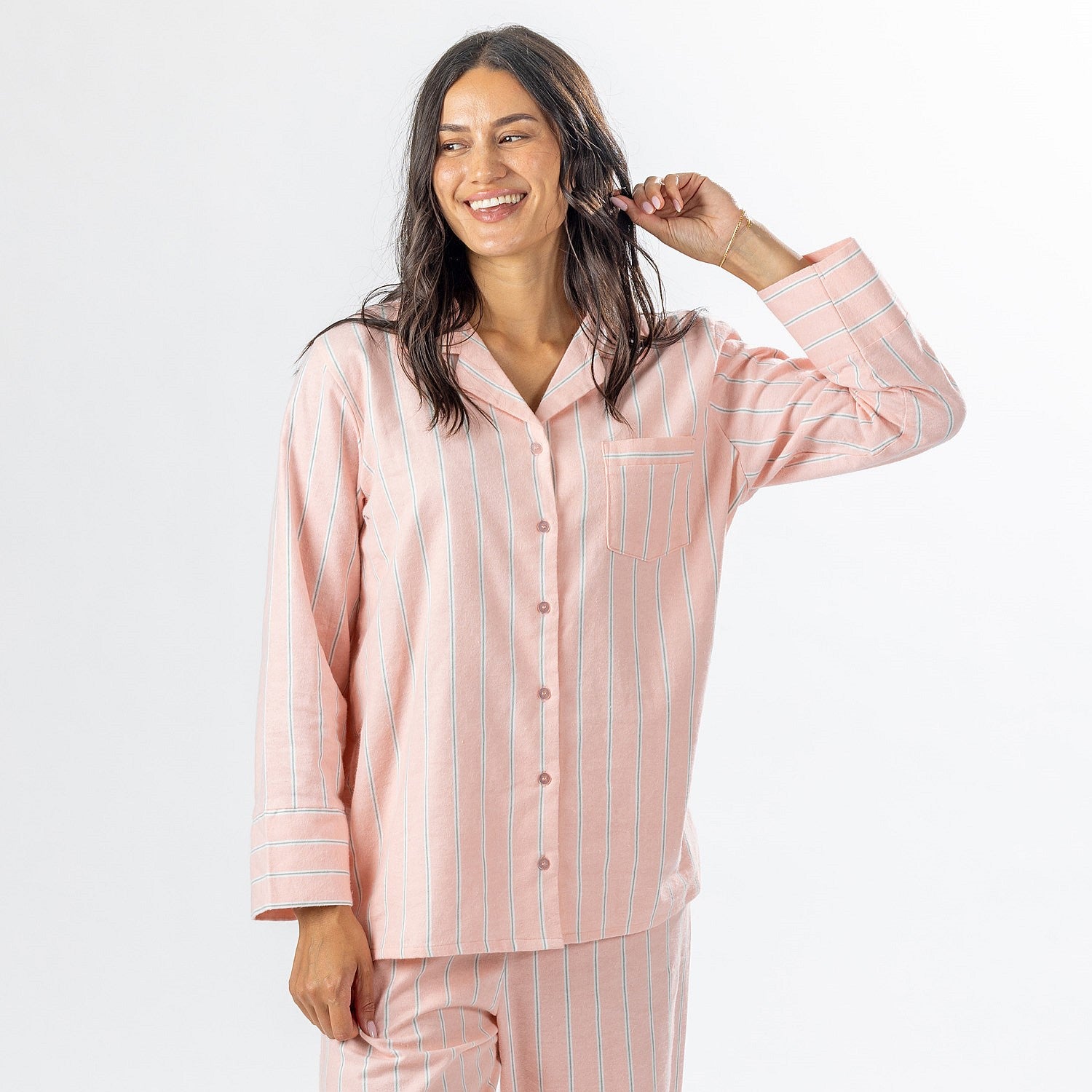 Marlo Stripe Flannelette Pj Set