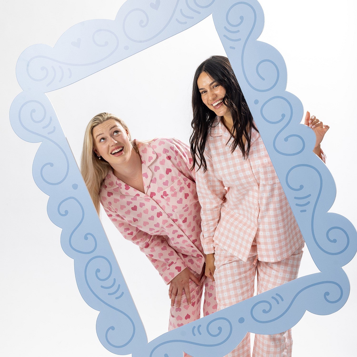 bb&b Sleep Pink Gingham Flannelette PJ Set