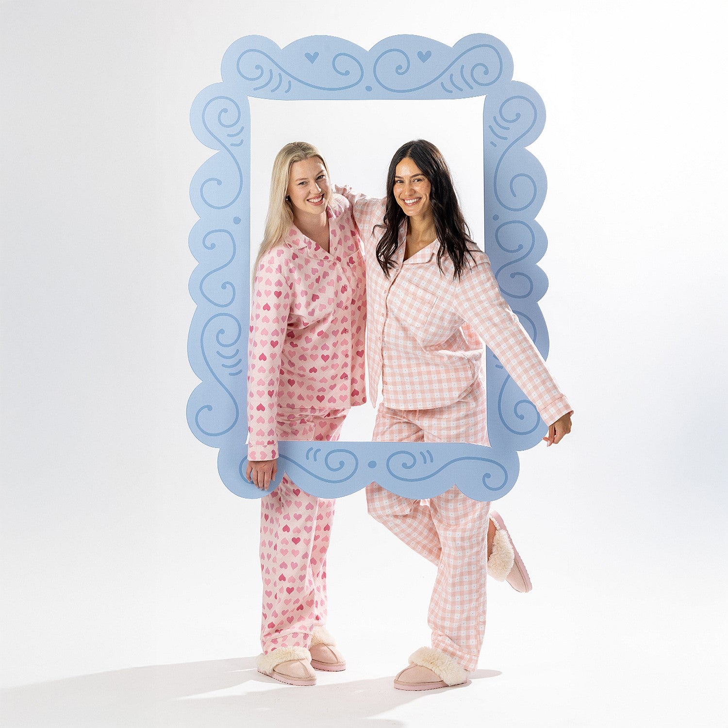 bb&b Sleep Pink Gingham Flannelette PJ Set