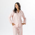 bb&b Sleep Pink Gingham Flannelette PJ Set